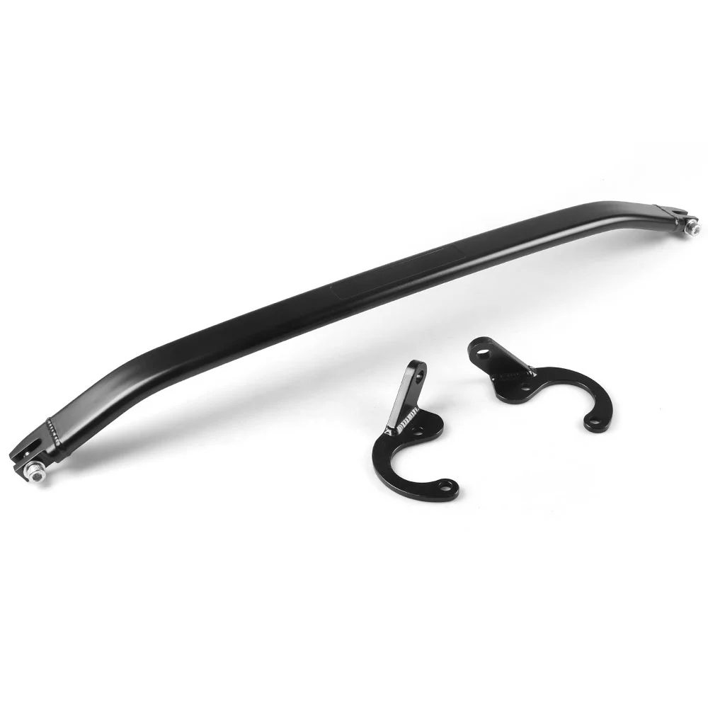 Front Strut Bar Black for Honda 92-00 Civic EG EK/93-97 Del Sol/94-01 Integra DC2 Front Upper Strut Brace Bar Black/Sliver