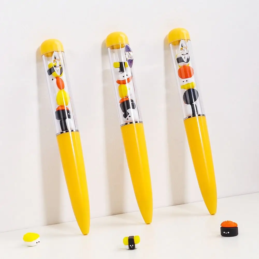 Creative 0.5mm Nib Capybara Gel Pen Sushi Cute Cartoon Writing Pen Penguin Smooth Marker Pen Set Work