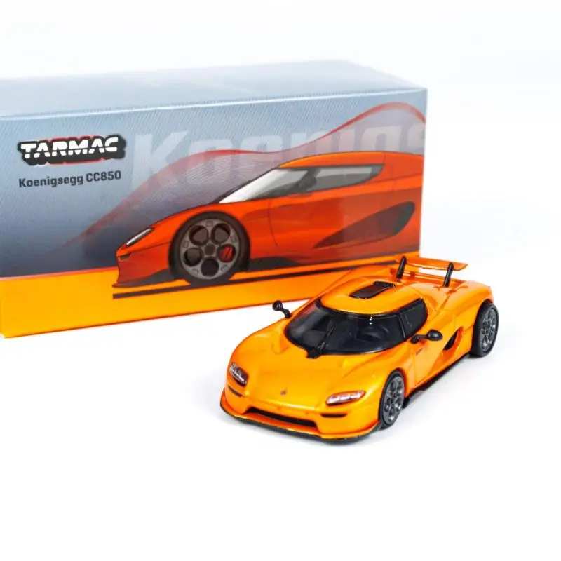 Tarmac Works 1:64  Koenigsegg CC850 Orange T64G-TL051-OR Collection diecast alloy car model decoration gift