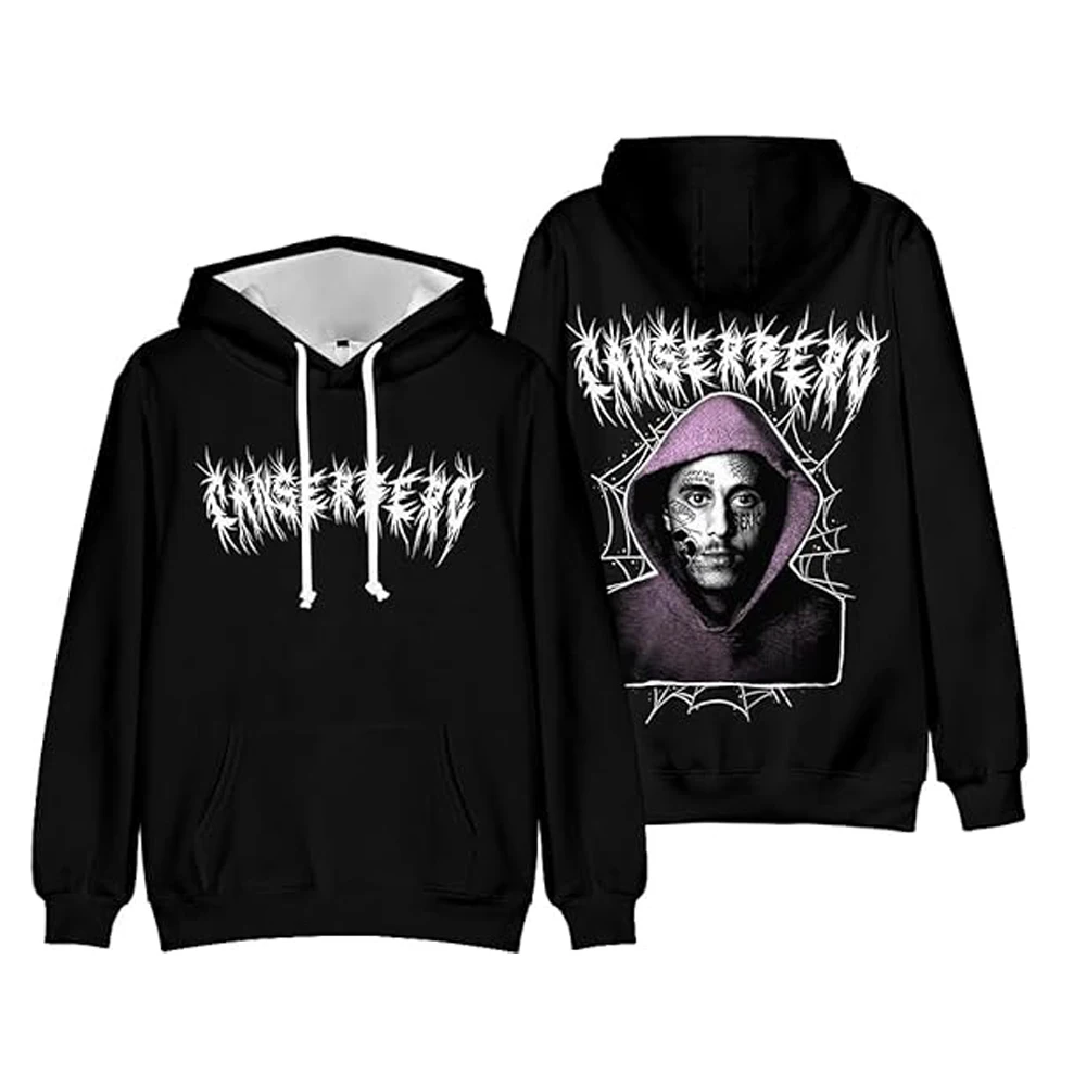 Canserbero Logo Hoodies Vida Album Merch Hooded Sweatshirts Women/Men Fashion Casual Hip Hop Streetwear Pullovers Clothes