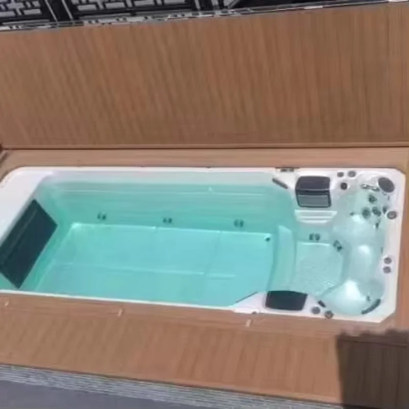 

Outdoor swimming spa pool automatic winter safety folding pool cover