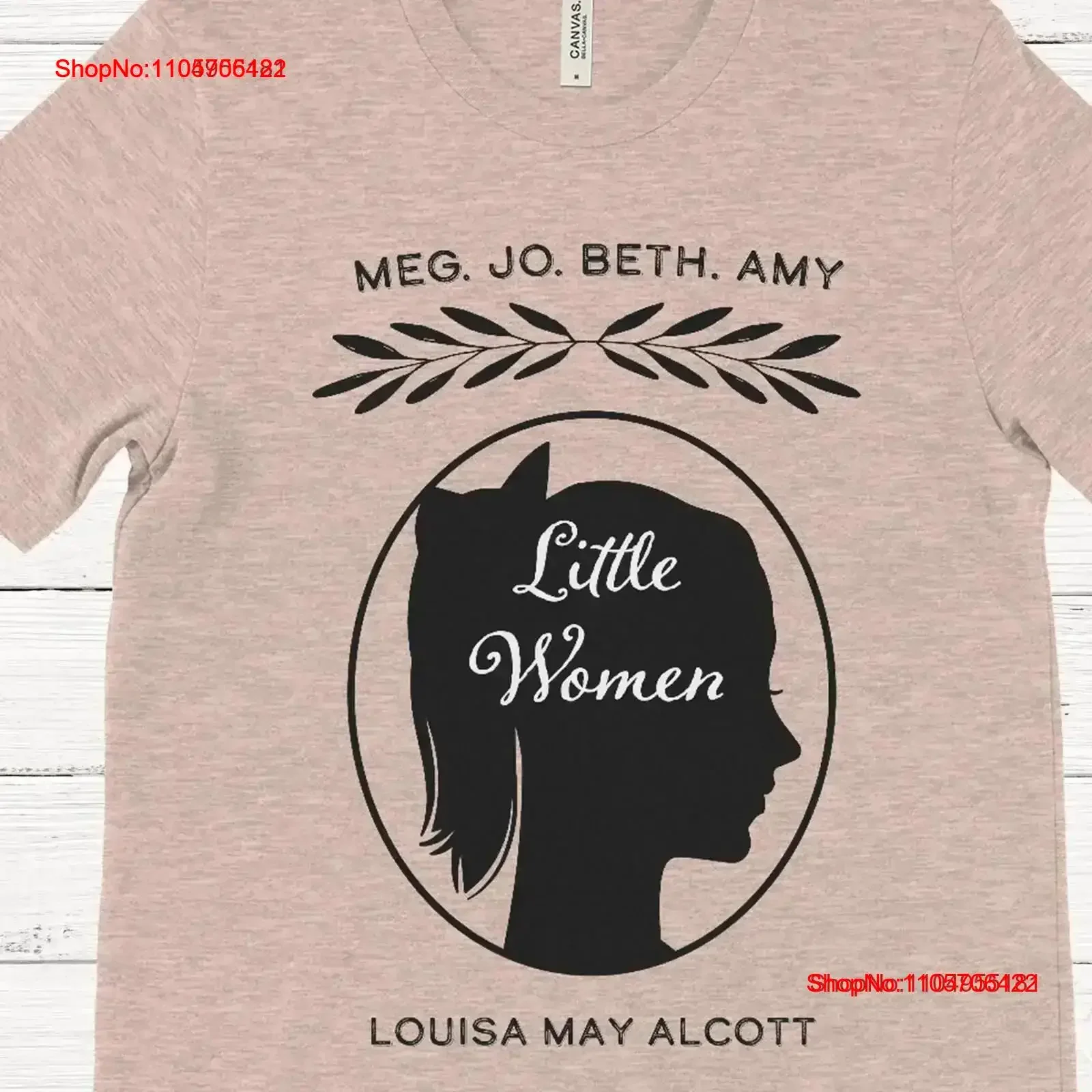 Little Women T Shirt Louisa May Alcott Classic Book Literary Girl Power vintage Washed Stretched Slightly Casual fashion
