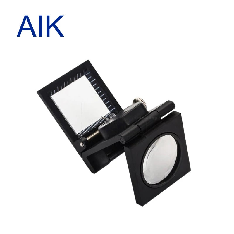 Folding Thread Counter Magnifying Glass With LED Light