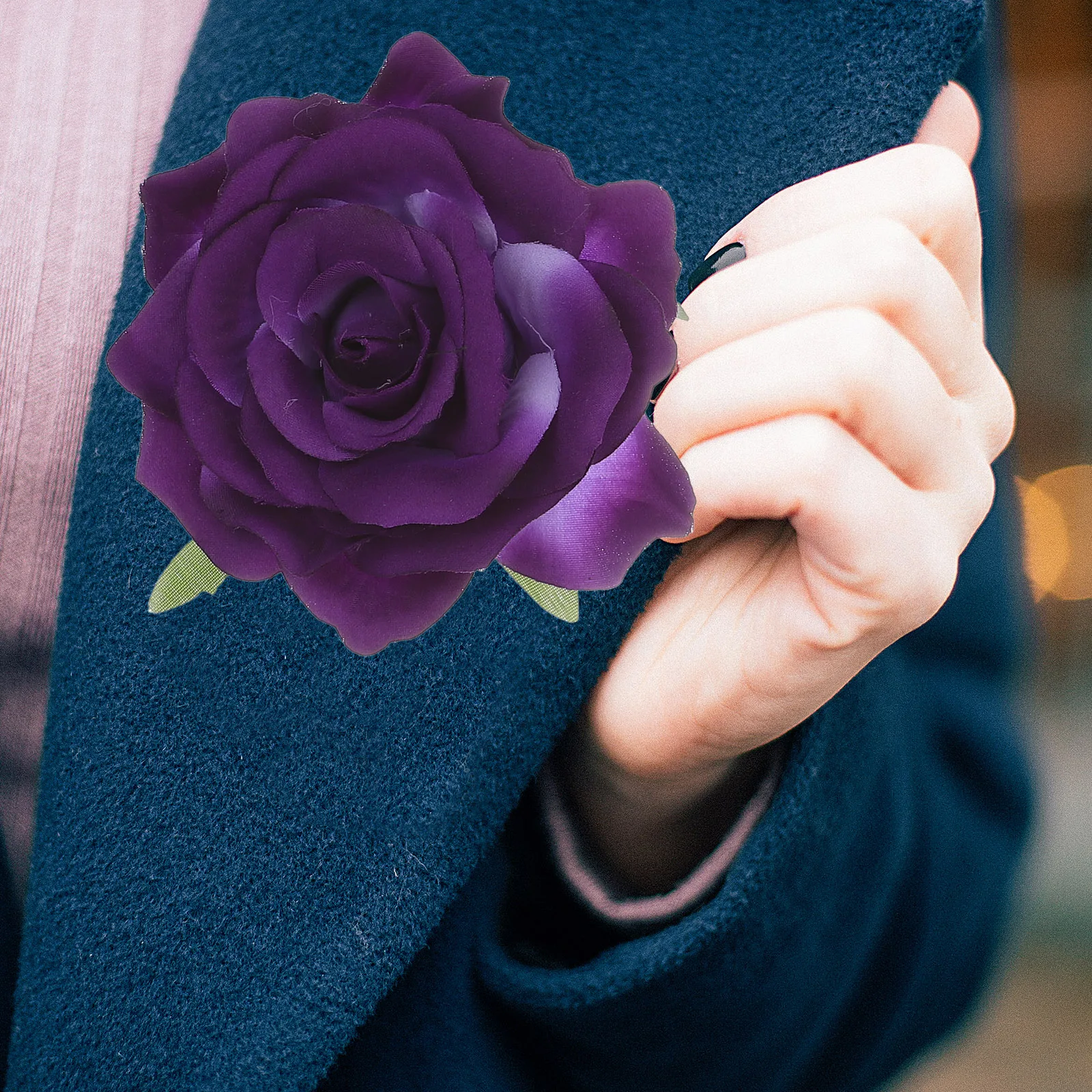 

12 Pcs Brides Rose Brooch Hairpin Accessories for Brooches Women Flower Pins