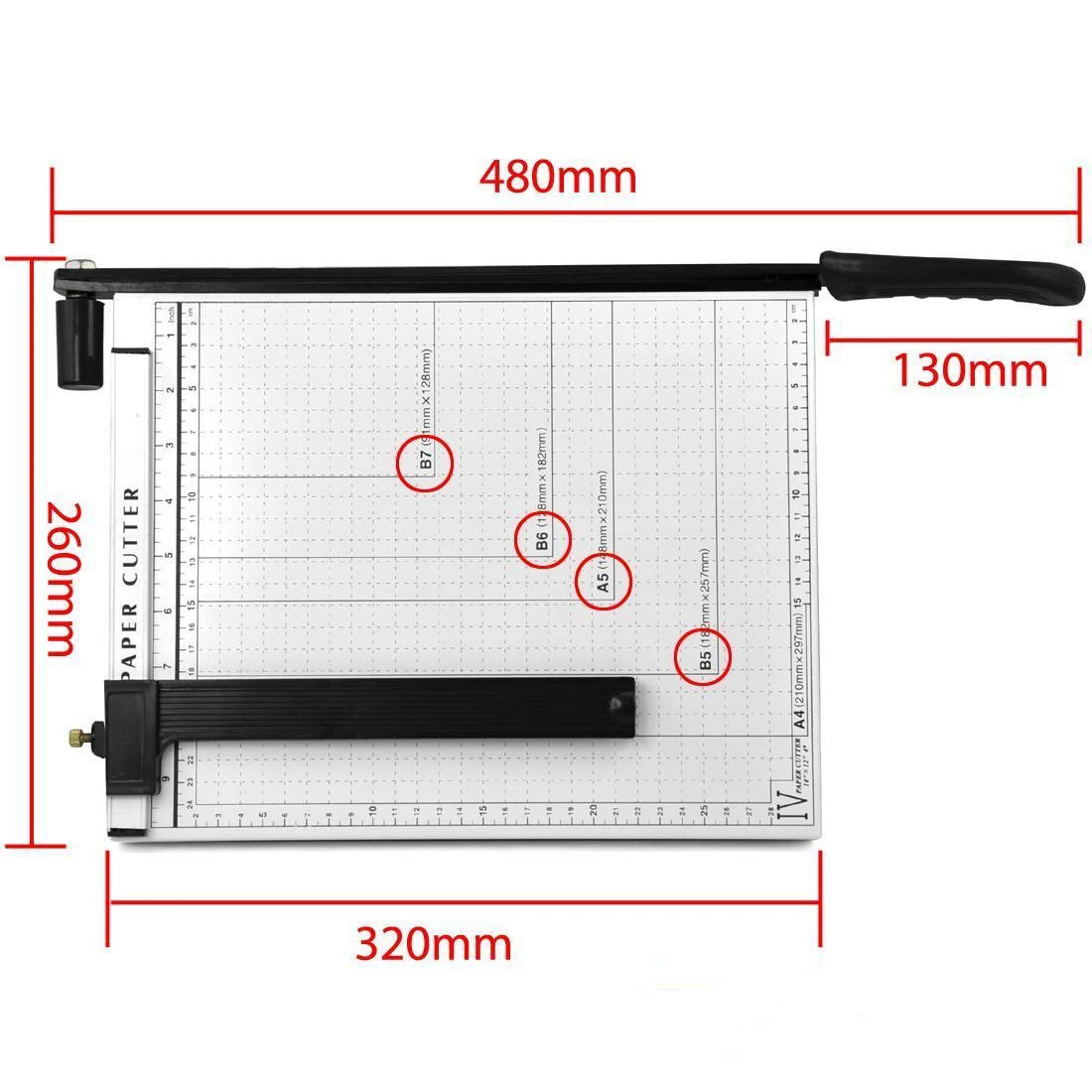 10 * 12 Inch Paper Cutter Guillotine Paper Cutter Trimmer Machine 17 Inch Heavy Duty Paper Cutting Tool