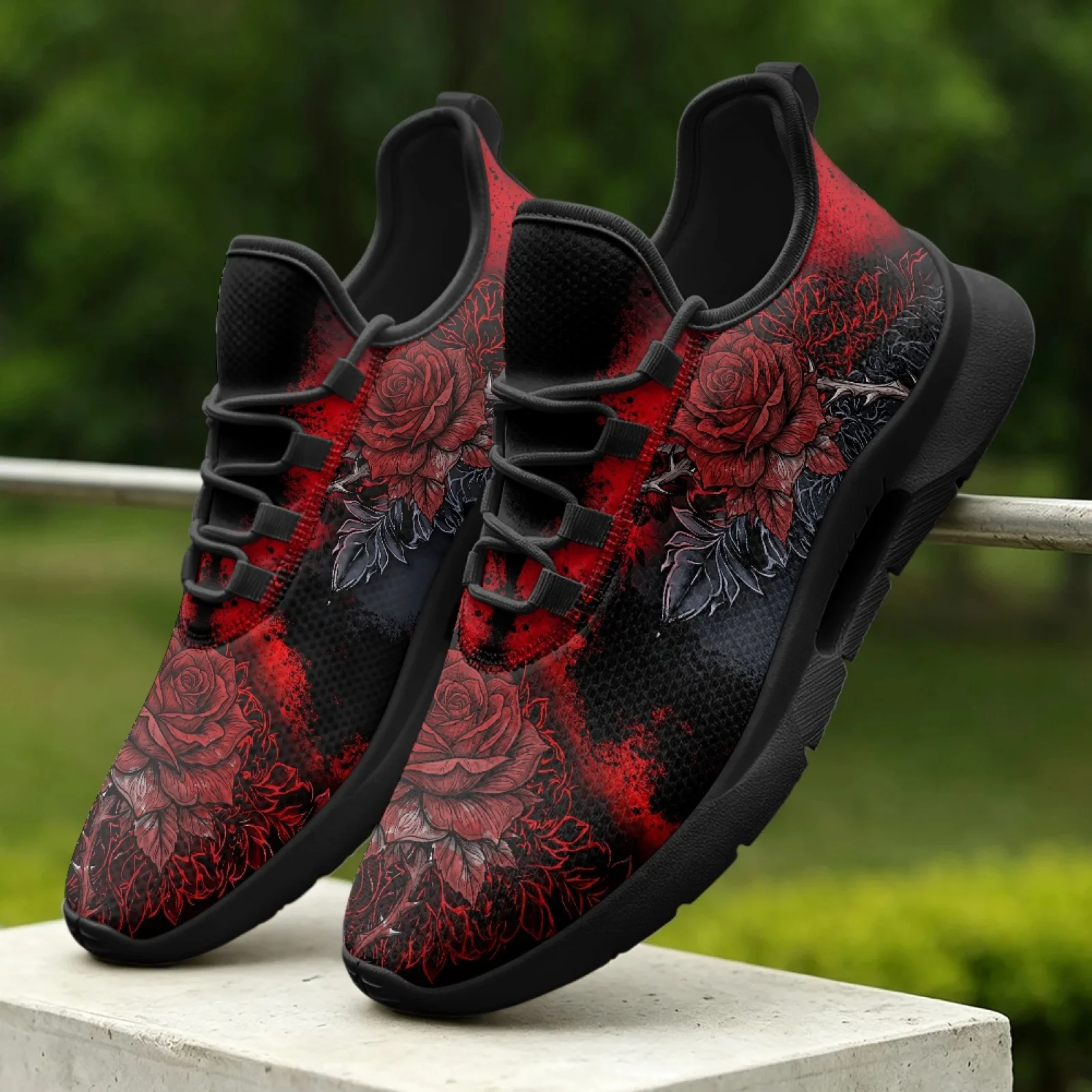 XIXIRIMIDO Lace-up Casual Shoes Mens Sneakers Comfortable Mesh Breathable Walking Shoes Women's Lightweight Sneaker Soft Rose