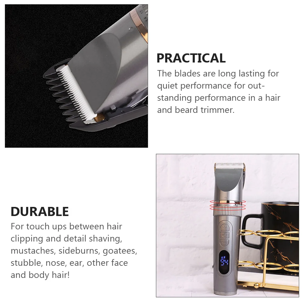 

1 комплект, набор машинок для стрижки волос для мужчин, универсальный триммер для волос, борода, усы, нос, уши, обрезка деталей, низкий уровень шума, перезаряжаемый через USB