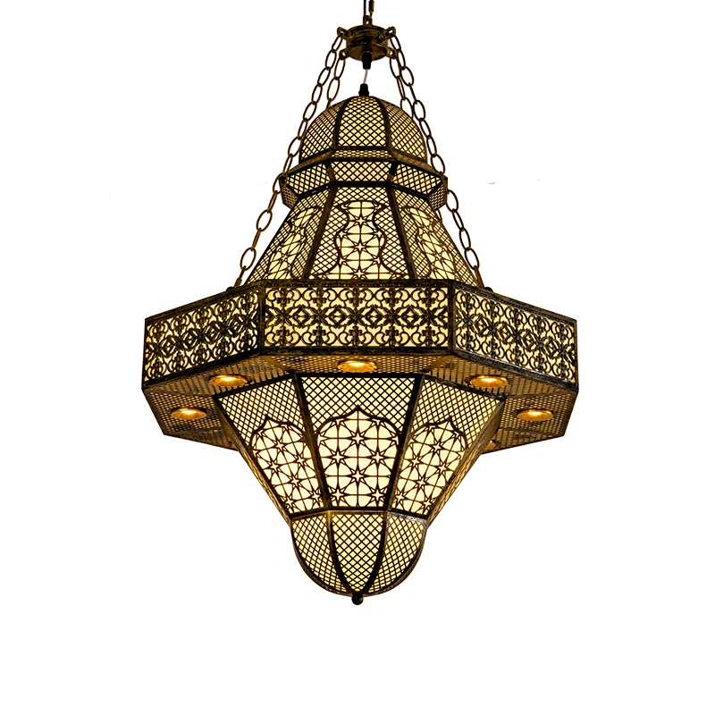 

Specialty restaurant chandelier retro exotic cafe hotel bar lamp