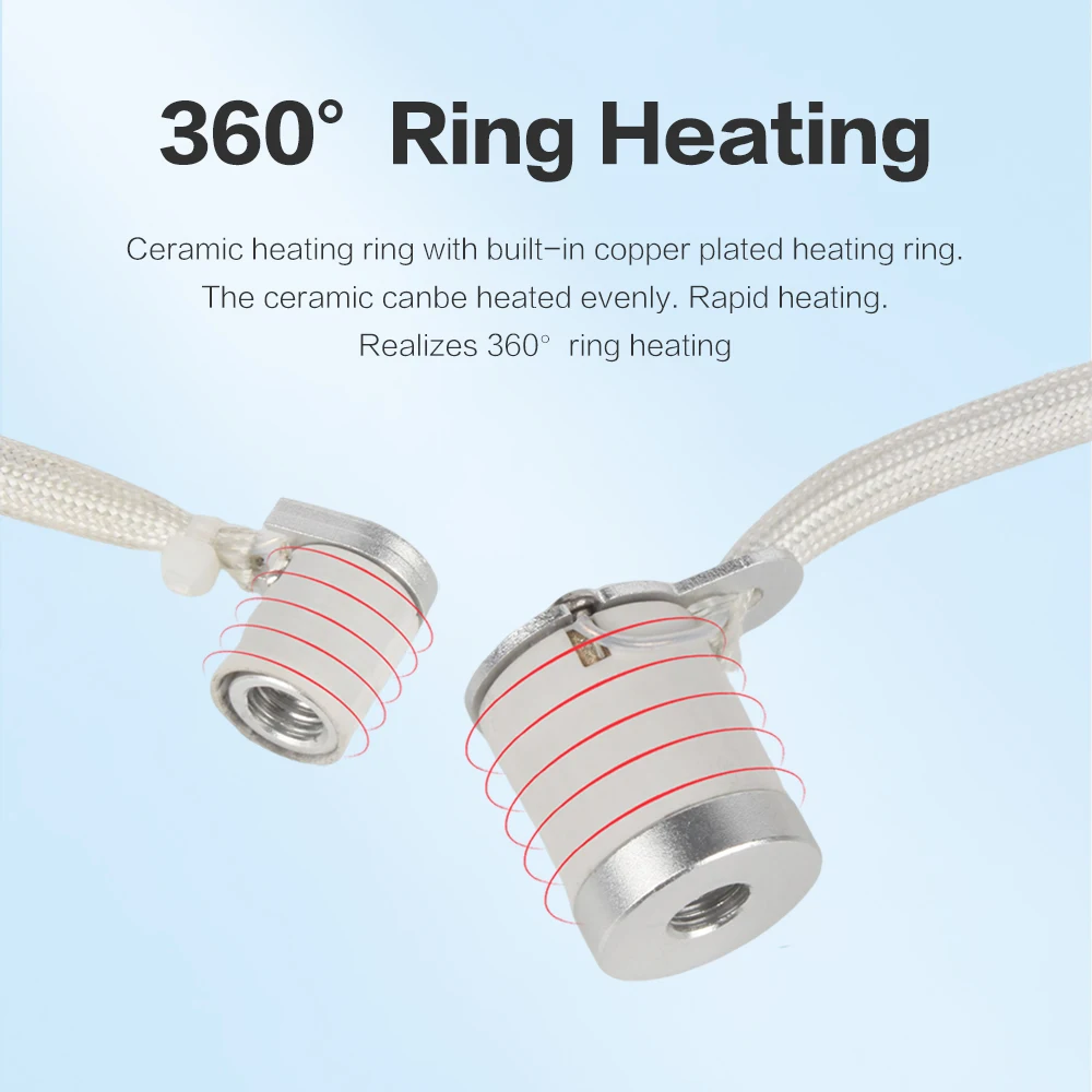 XCR3D 24V 60W CH-C V6 Extruder Hotend Module Ceramic Core Quick Heating Thermistor Nozzle Kit M6 Thread for Ender 3 CR10 blv