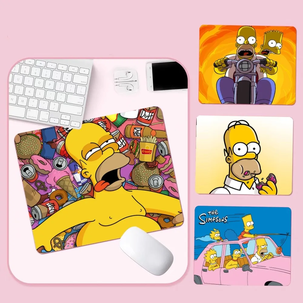 Disney Simpsons Mouse pad benutzer definierte Haut Desktop-Schreibtisch matte Kawaii Gaming-Zubehör Studenten Schreib block Padmouse Schreibtisch