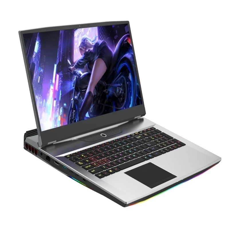 Ultrabook Gaming Laptop17.3 Polegada 4G Solo Display, Gaming Display2K 144HZ, Intel Core I9 Desbloqueio de impressão digital, Teclado Brilho Colorido