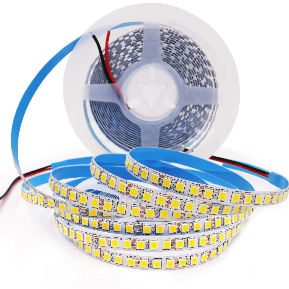 5M LED Strip Lights Waterproof 12V 2835 5050 5054 LED Lights Flexible 60 120 240LEDs/m RGB Tape Diode Cold Warm Natural White