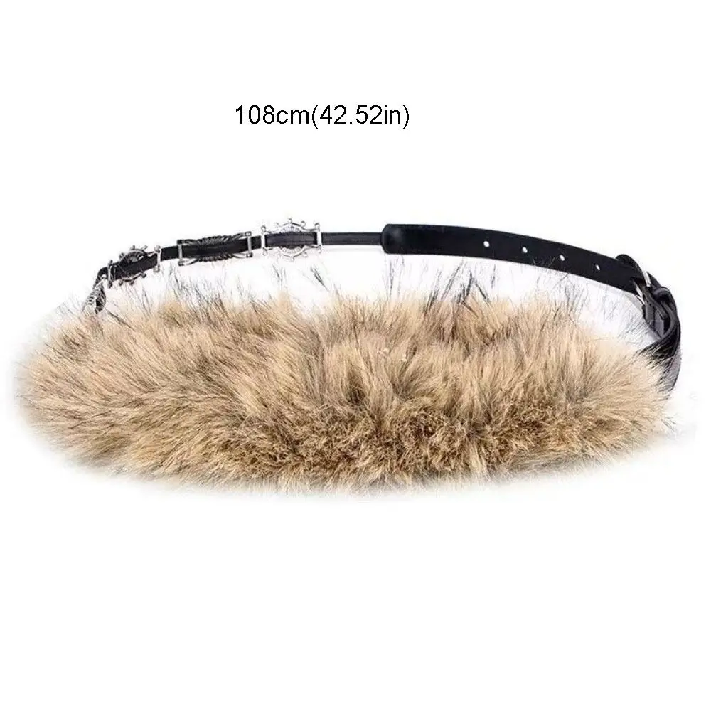 بسيطة بو الجلود الجلود الفراء حزام فتاة حار نمط فاسق أفخم حزام تنوعا الكورية نمط Y2K زنار الإناث/الفتيات