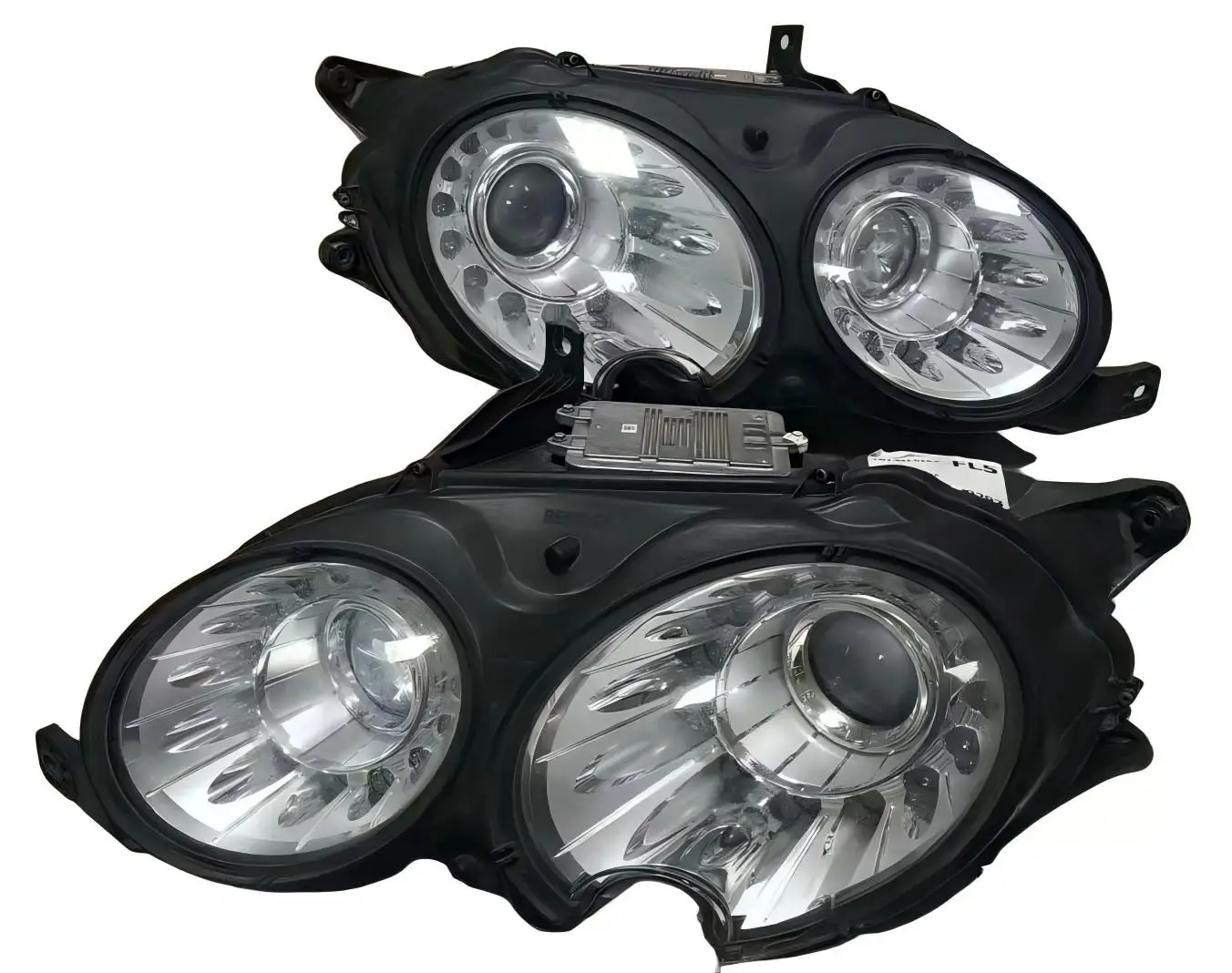 For Phaeton Original Headlight Assembly, Suitable for Upgrading From  .White Background with Black Accents Compatibility