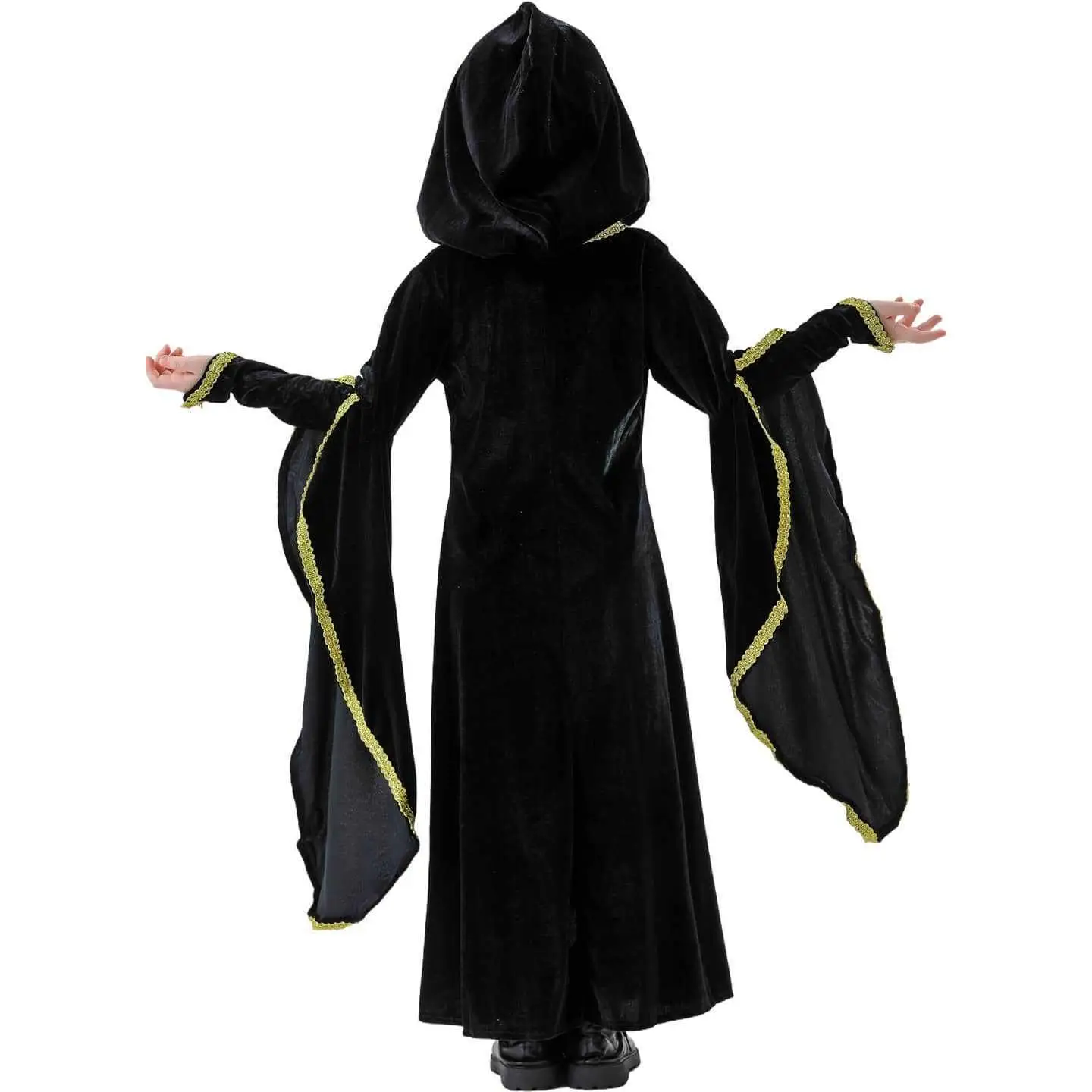 loween Costume Medieval Court Retro Queen Queen  Bla Gold Dr Children's Stage Performance Traditional Chinese ...