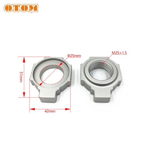 Imagen 2 del producto Ajustador de cadena de bloques de eje para KTM XCFW SXF SX EXC HUSQVARNA FC FE TC TE 125 150 250 350 450 500 530 buje de rueda trasera de motocicleta