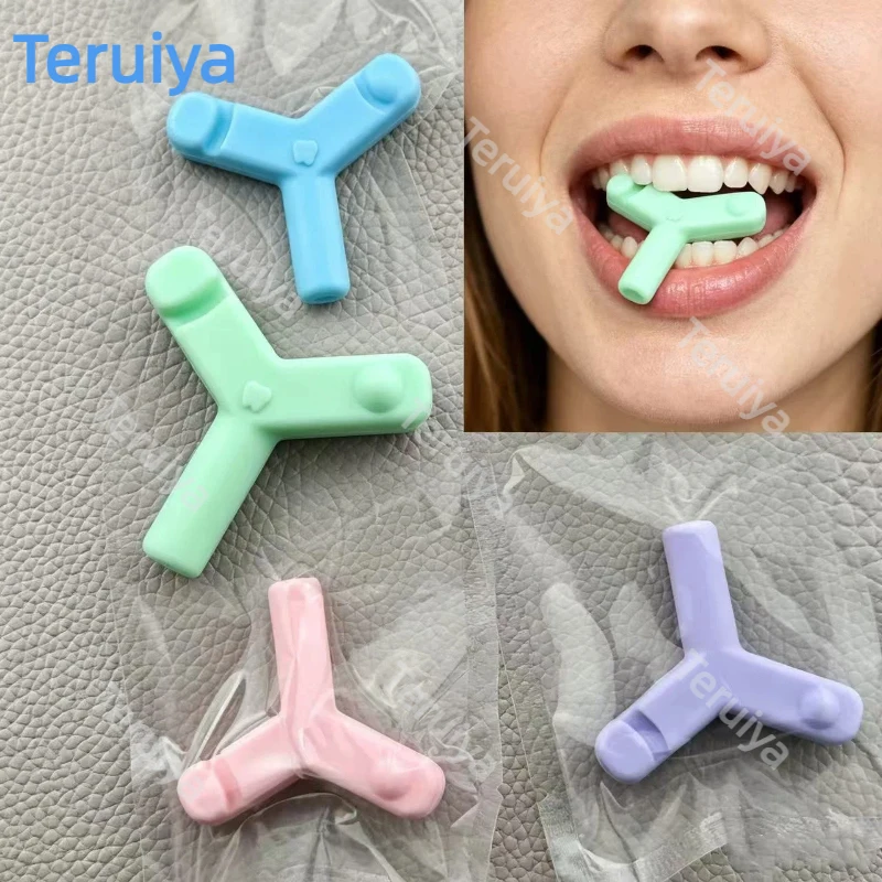 30Pcs Y Shape Orthodontic Chewies Vacuum Packed, Handheld Aligner Seating Chew Sticks for Braces Teeth Grinding