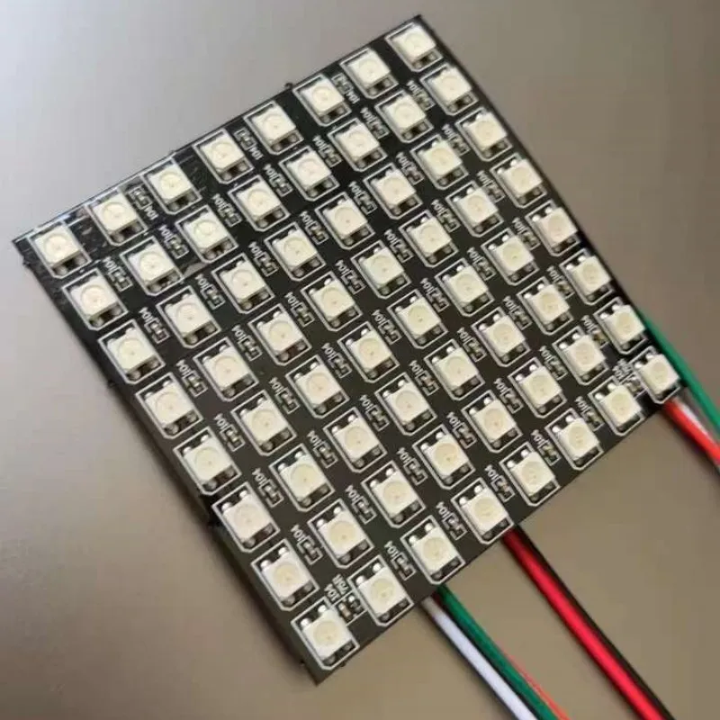 

DC12V WS2815 DC5V WS2812B 8X8 16X16 8X32 LED Pixel Panel Flexible Screen WS2812 RGB Led Module Individually Addressable LED strp