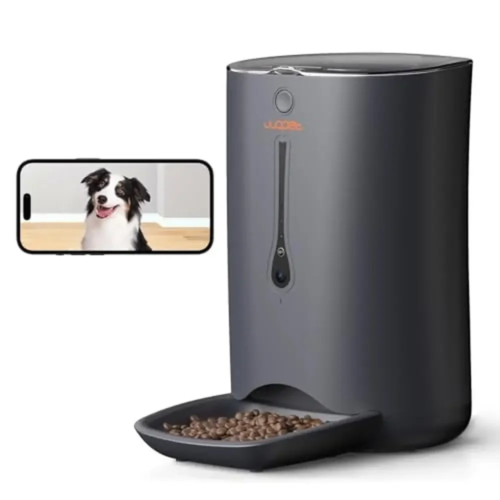 WiFi Pet Feeder Camera 7L Timer Programmable HD Dog Cat Food Dispenser Bowl