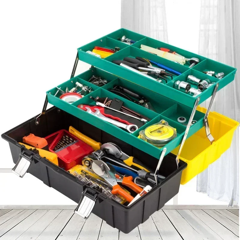 1PC Plastic Toolbox Hardware Storage Case Home Multi-function Car Repair Box Tool Container Case Large Electrician Tool Box