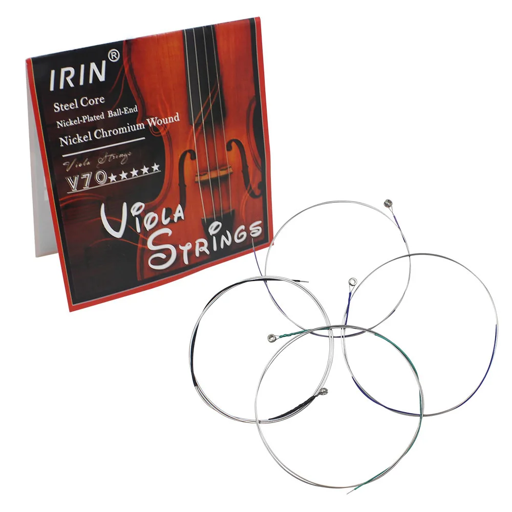 4pcs/set Viola Strings A D G&C Steel Core Nickel Chromium Wound Exquisite Stringed