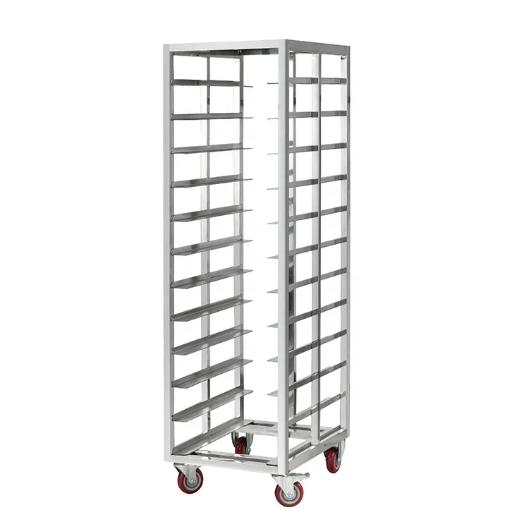 Hot selling commercial stainless steel bread baking tray handcart/bakery handcart oven rack/flat bottomed cake rack