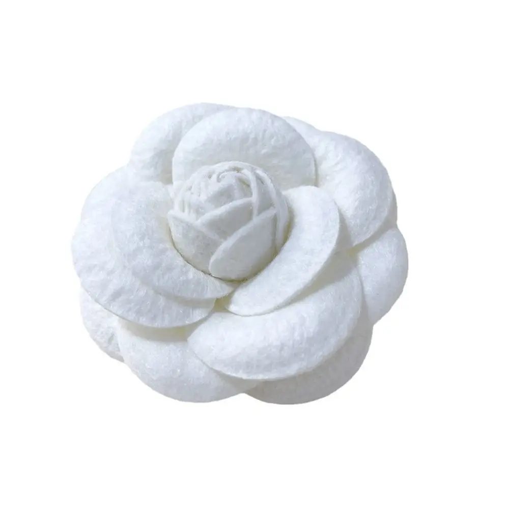 Fabric Handmade Accessories Camellia Flower Brooch Jeweley Gifts Colorful Clothes Cap Scarf Pin Suit Sweater Coat