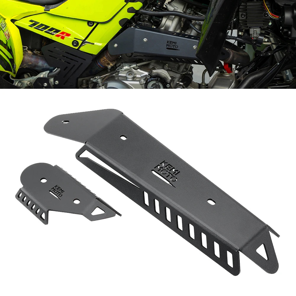 ATV Mid Pipe Heat Shield Cover Guard Protector Compatible with Yamaha Raptor 700 Raptor 700R 2015-2024 ATV Accessories