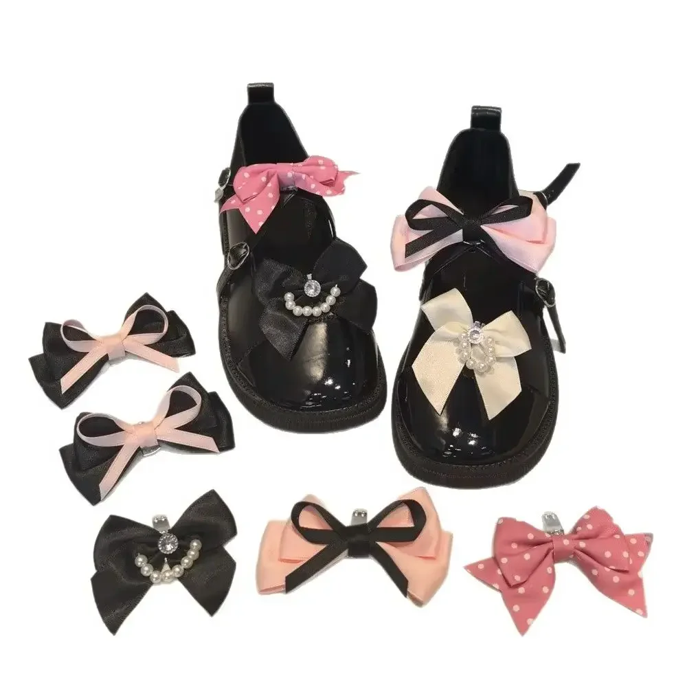 Nuove decorazioni per scarpe con clip in metallo, ciondoli per lacci per scarpe con fiocco di perle, per scarpe da ginnastica, accessori per scarpe staccabili fai da te, 2 pezzi