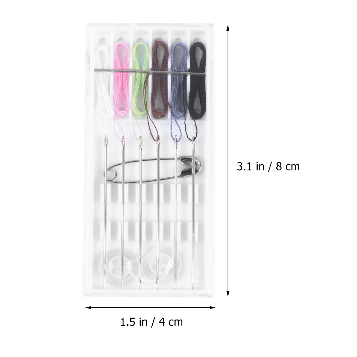 

5Sets Sewing Tool Kit for Hotel Embroider Work Multiple Colored Thread Needle Durable Embroider Tool Set Hotel Sewing Tools