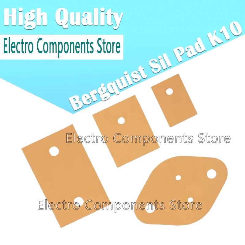 10Pcs/Lot Bergquist Sil Pad K10 TO-3P The High Performance Kapton Based Insulator TO-247 3KV MT-200 TO-3 Insulating Gasket