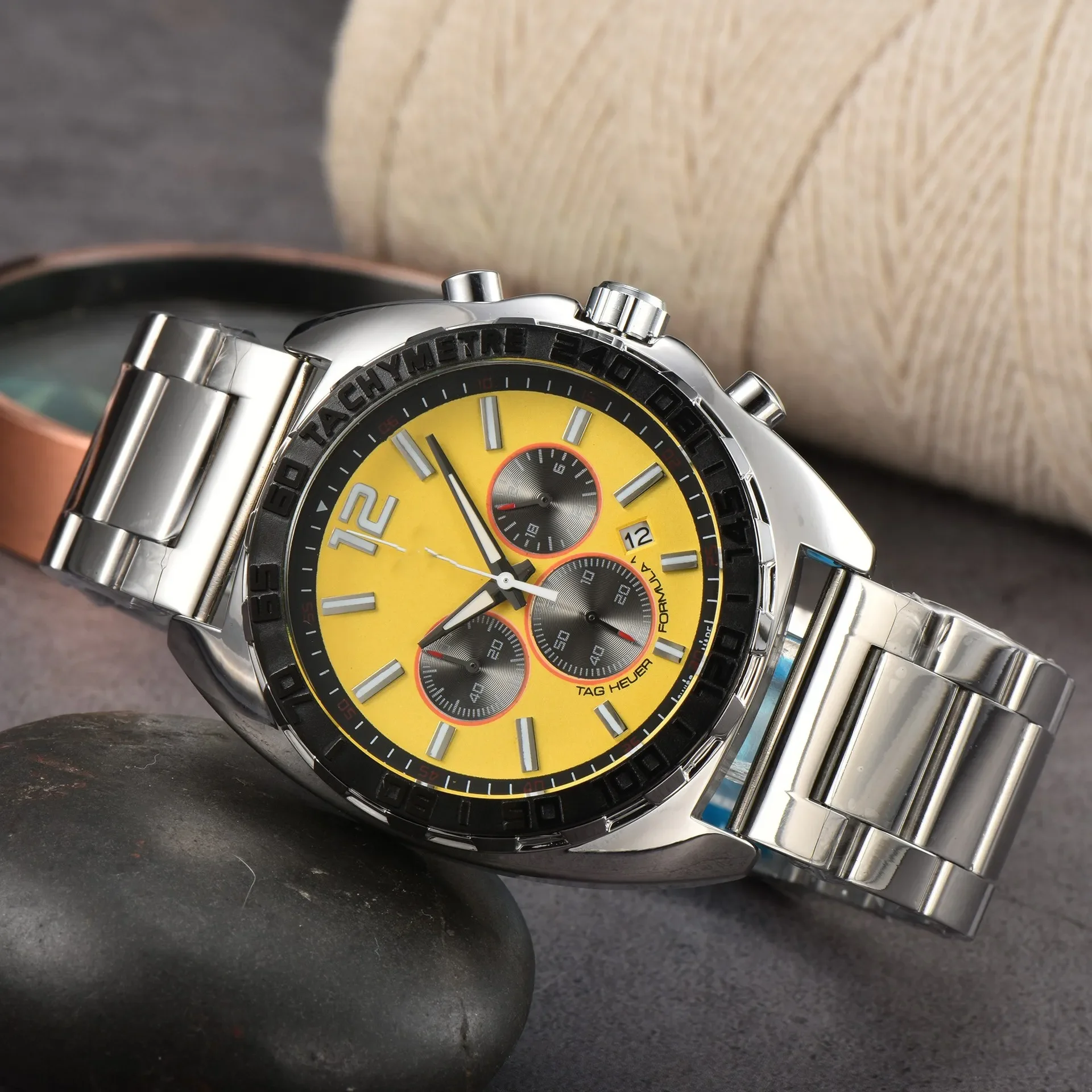 Men Watch Sport Top Brand Luxury Military Chronograph Original Wristwatch Stainless Steel Quartz Male Clock