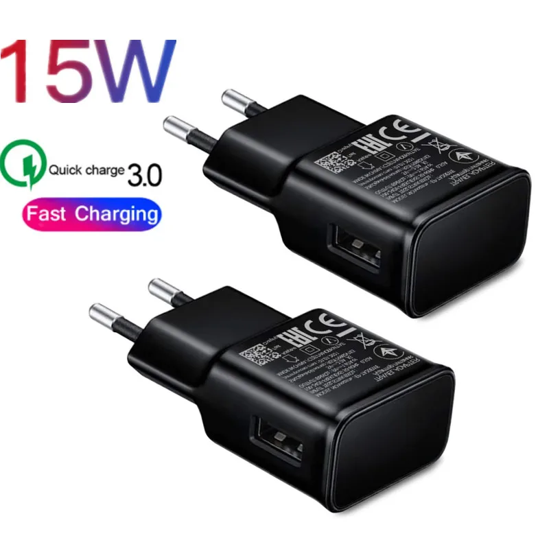 

For Samsung Galaxy S10 S8 S9 s20 Note 10 20 Plus Fast Charging WALL charger Travel Adaptive 9V1.67A Quick Charger