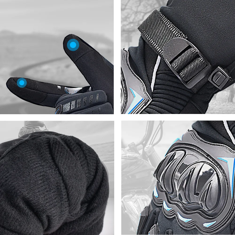 motorcycle riding gloves touch screen shock absorption night riding anti-splashing and anti-drop outdoor off-road road bike