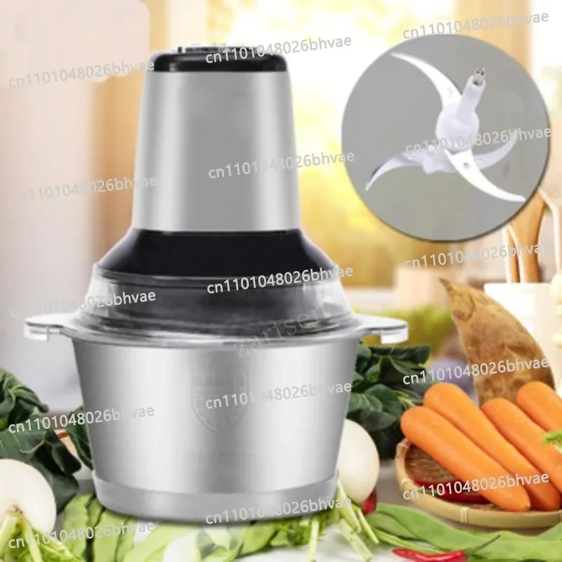 

2 Speeds 500W Stainless steel 2L/3L Capacity Electric Chopper Meat Grinder Mincer Food Processor Slicer