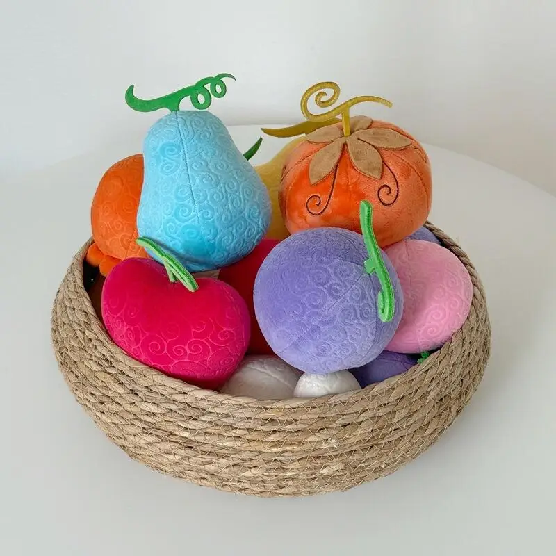 Uroczy Kreskówkowy Owoc Diabła z One Piece Gum-Gum Fruit Owoc Rewanżujący Się za Złocenie Pluszowa Lalka Brelok Zawieszka do Torby Zabawka Prezent