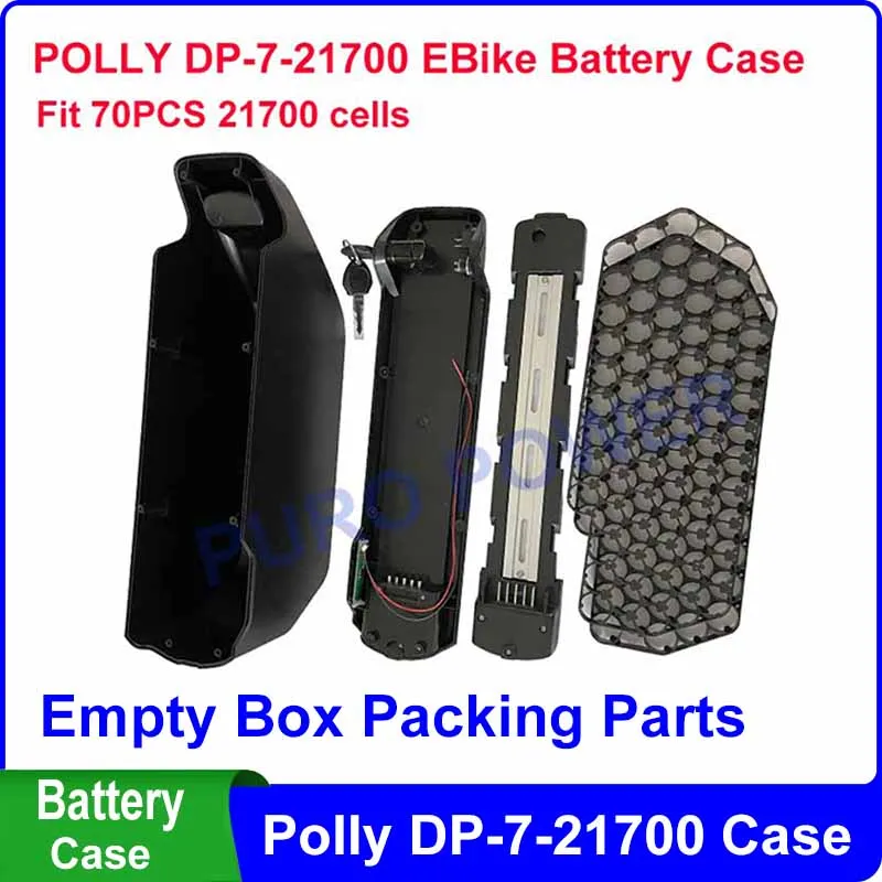 DP-7-21700 Battery Box 36V 48V 52V Fit 70PCS 21700 Cells Case DP-7 Reen tion Polly DP-7-2170 For 10S7P 13S5P 14S5P Battery Pack