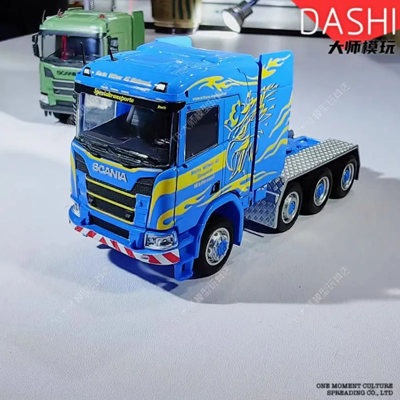 MASSDI 1/64 Scale Truck Hauler Alloy Simulation Car Model Static Collection Decorated Holiday Gifts Toys Souvenir Gift