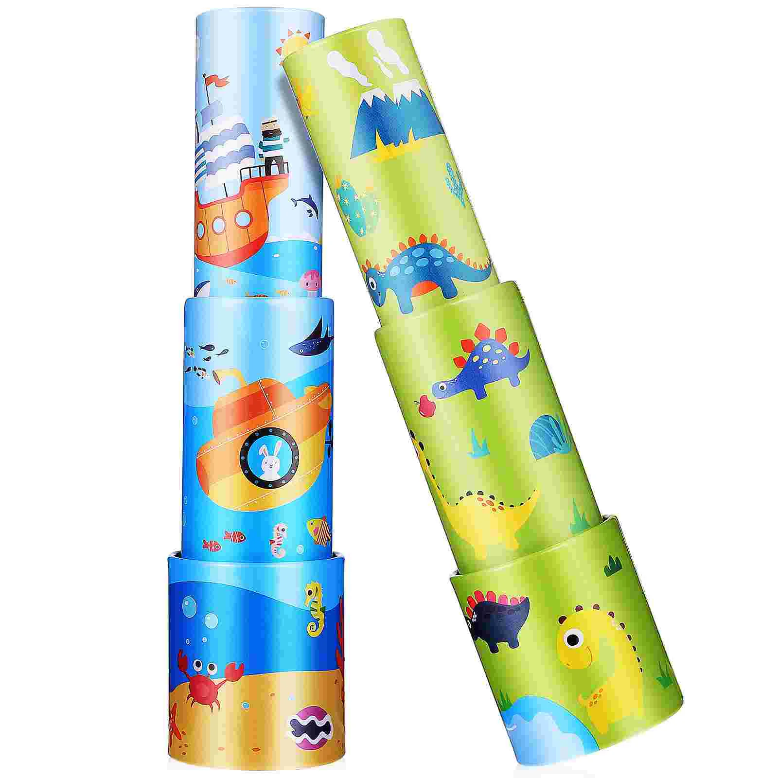 2 Pcs Telescope Educational Kids Telescopes for 7 Year Old Children 4 10 Years Iron Toddler Toy