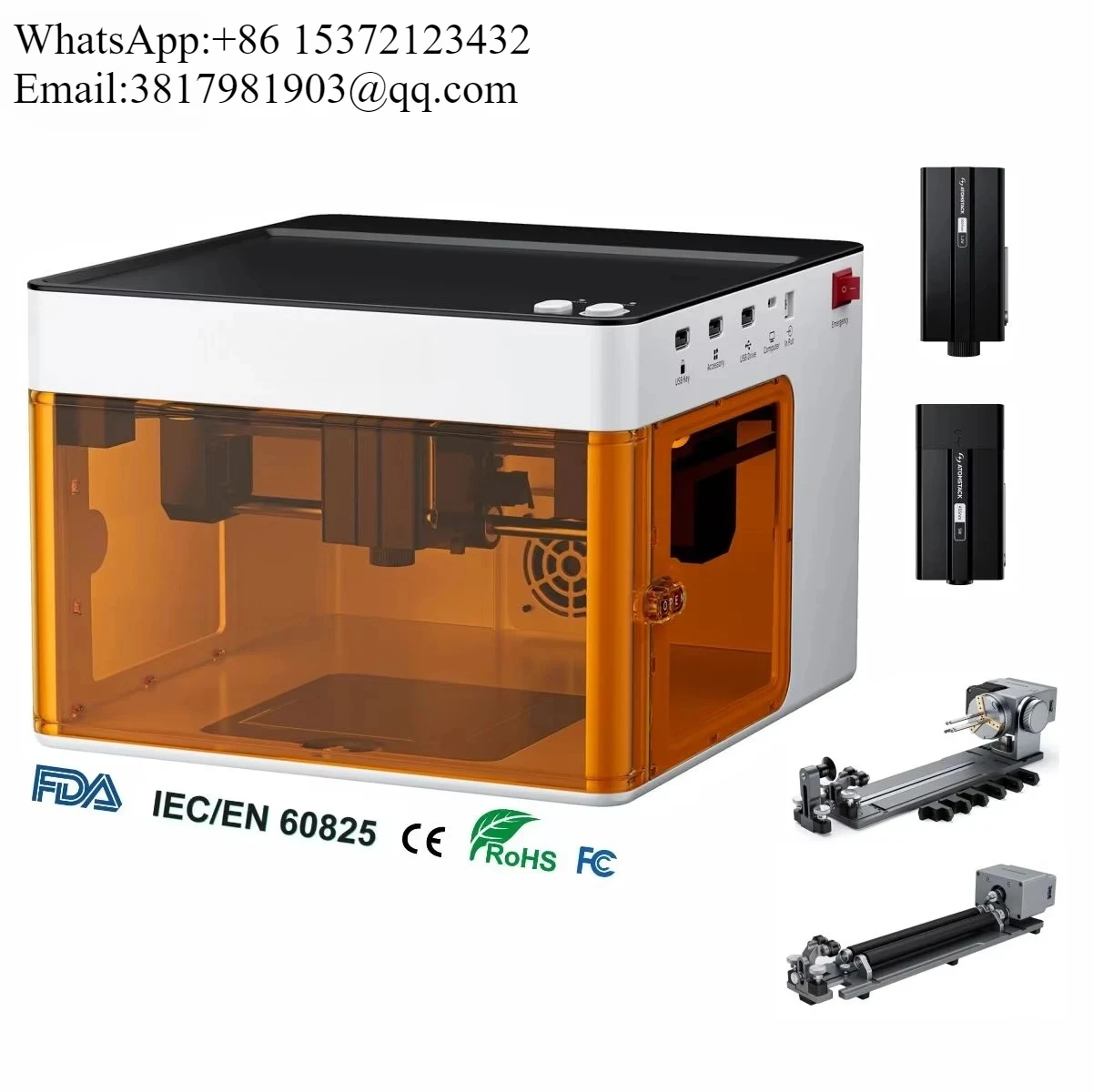 

AtomStack P1 Mini Desktop Dual Laser Engraving Machine For Metal Jewelry Necklace Ring Wood Plastic