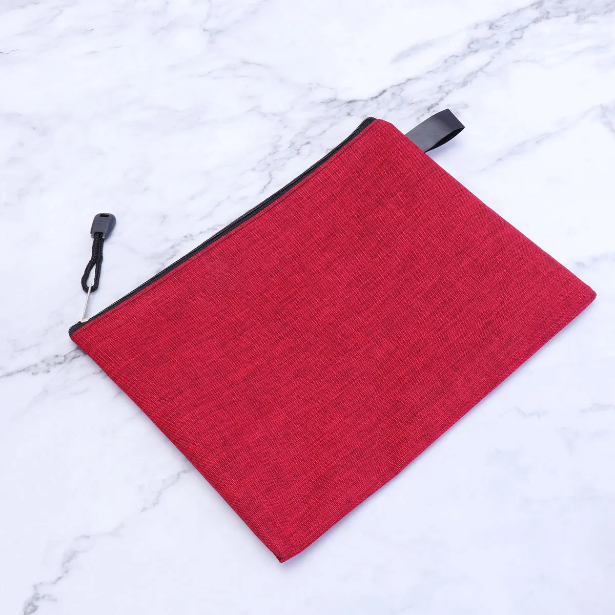 

10Pcs Oxford Cloth File Zipper Bags Portable Waterproof Stationery Organizer Document Storage Pouch Office School Random Color