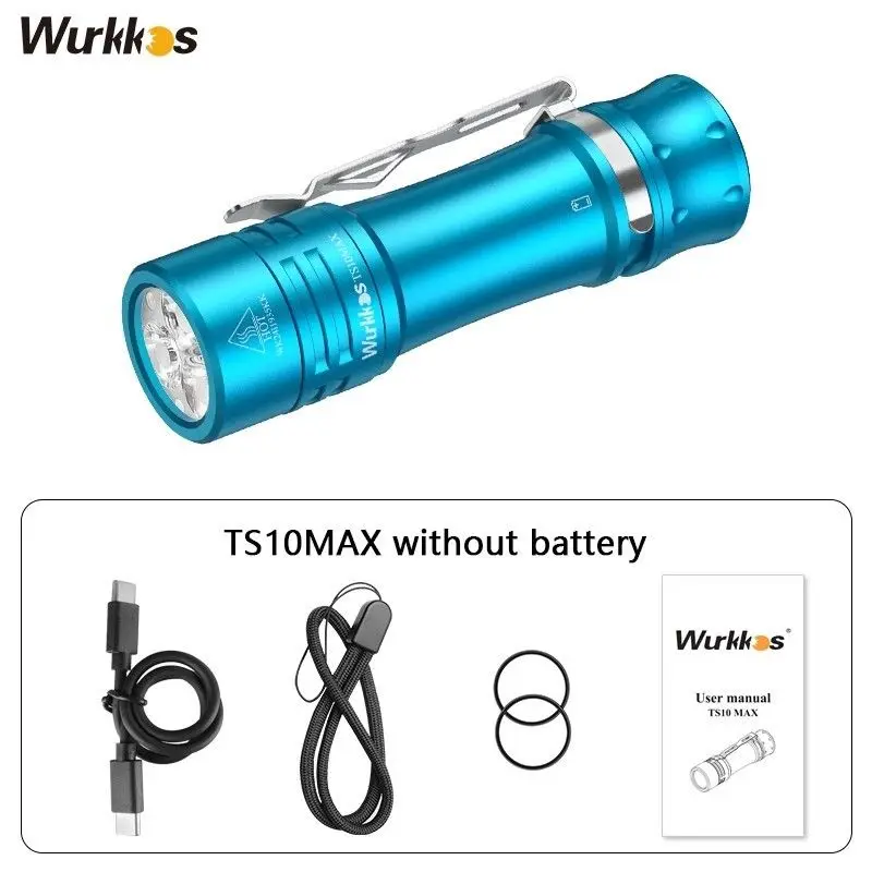 Wurkkos TS10 MAX Portable EDC Flashlight