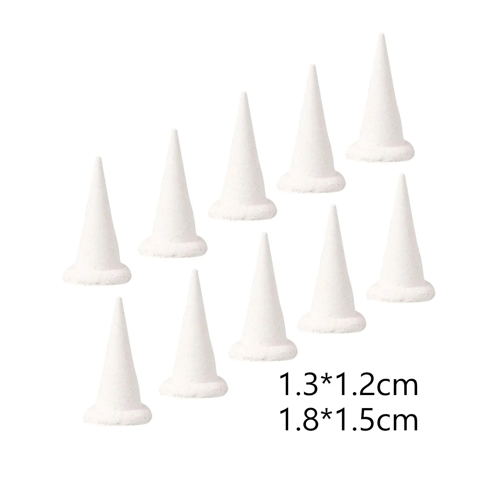 10x Ceramic Refractory Support Nails Moveable Nails Kiln Tool Triangle Nails for Ceramic Hobbyist Potters Monochromatic Glaze