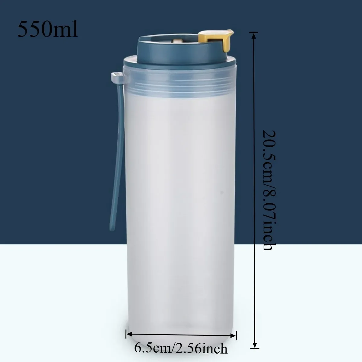 Draagbare, lekvrije plastic waterfles voor kinderen en studenten, 350/550 ml, ideaal voor op reis en tijdens het sporten, hittebestendige waterbeker met koord.