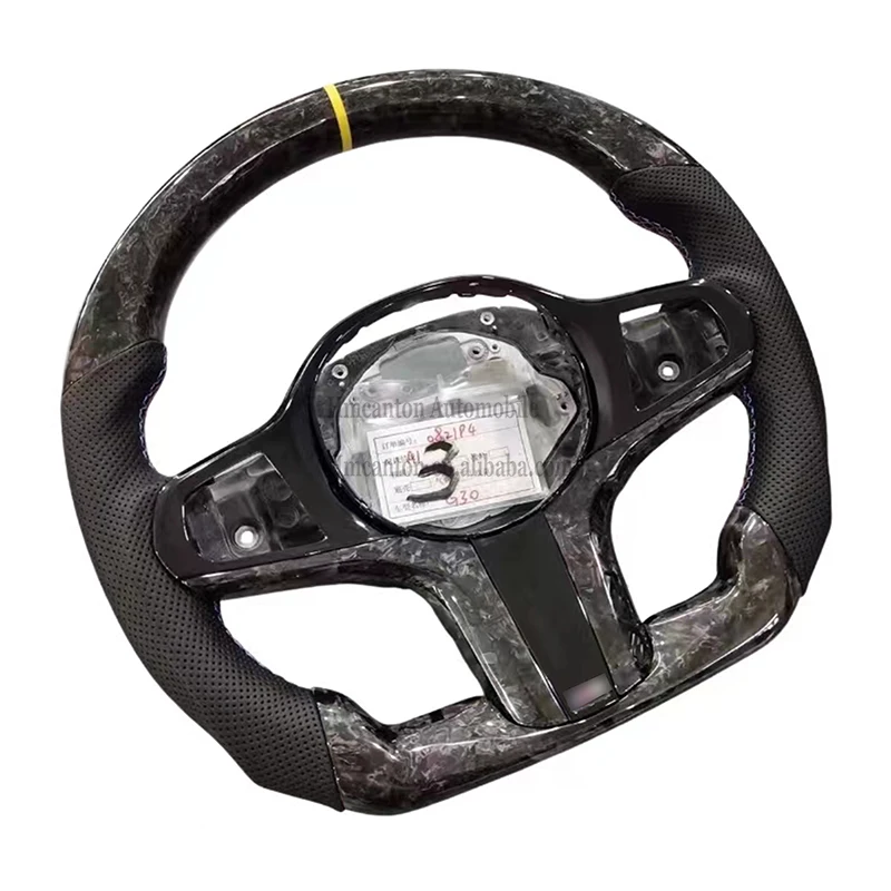

Точечный продукт, кованое углеродное волокно, перфорированная кожа для BMW G20 G28 G29 G30 G32 G38 G11, автомобильный руль