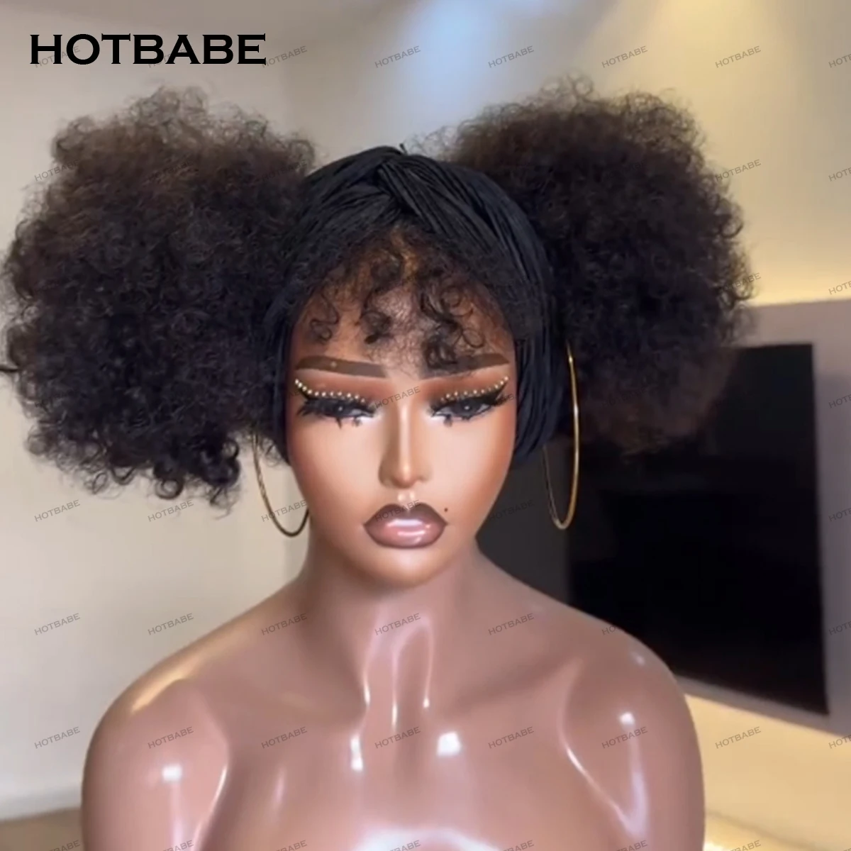 450 Density Glueless Wigs Human Hair Afro Kinky Wave 13×4/13×6 HD Lace Frontal Wig 360 HD Lace Preplucked For Women Wear And Go