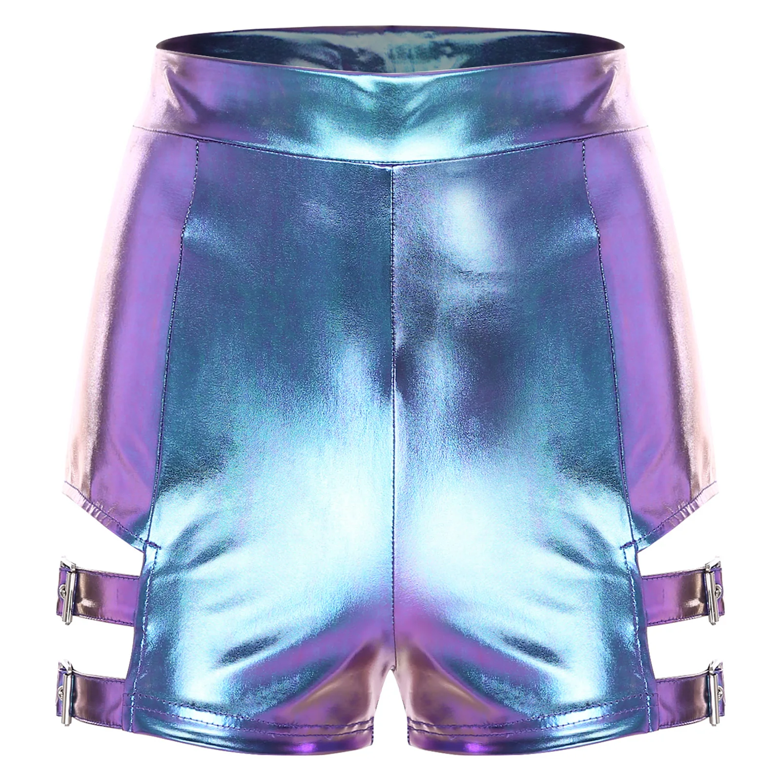 النساء لامع يهتف الغنيمة الرقص السراويل الهذيان كلوبوير عالية الخصر الجمباز السراويل الساخنة الغنيمة السراويل الأداء قيعان Dancewear #4