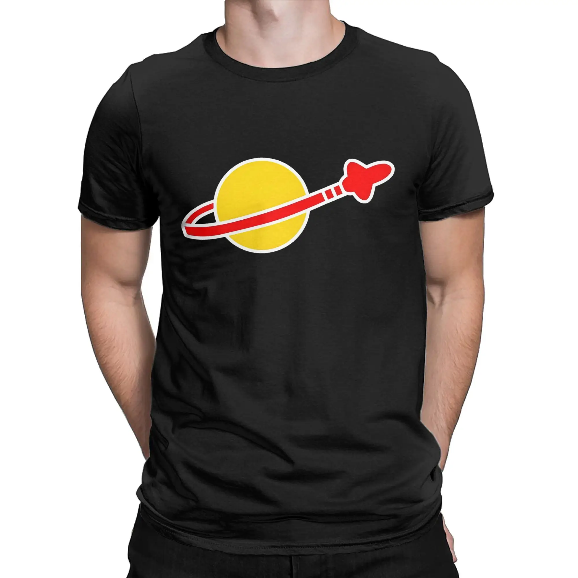 Hipster Benny Spaceman Logo Vintage Lego space T-Shirts Men Crewneck Pure Cotton T Shirt  Short Sleeve Tees Plus Size Clothing