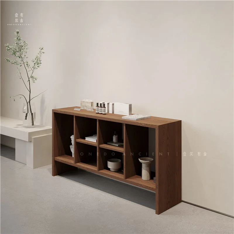 Large Capacity Reception Desks Multi-layer Storage Against Wall Reception Desks Modern Retro Office Furniture Zum Empfang YS40CC