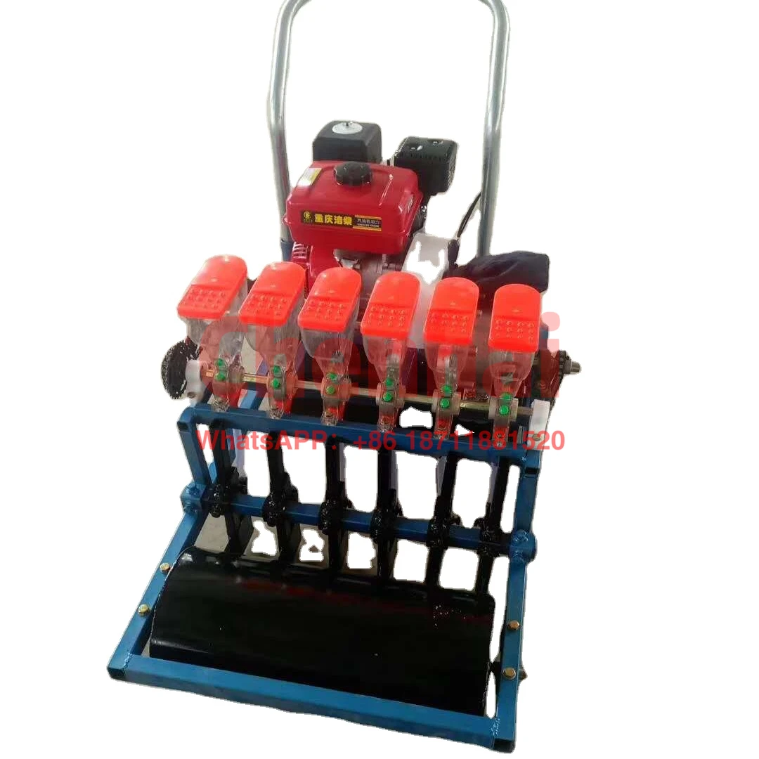 Agricultural farm pastoral vegetable garden greenhouse vegetable garden home walk-behind electric seeder